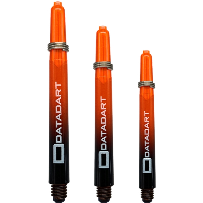 DATADART ARGON Polycarbonat-Schäfte schwarz/orange